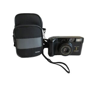 Vivitar Series 1 Film Camera ZM60DB 38-60mm Auto Focus Power‎ Zoom + Case Works